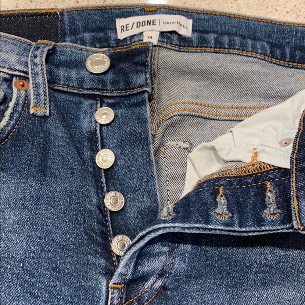 Re/Done Originals 50’s Cigarette Jeans sz 24 - Picture 4 of 16